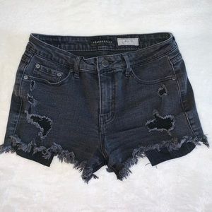 Black High Waisted Short Shorts